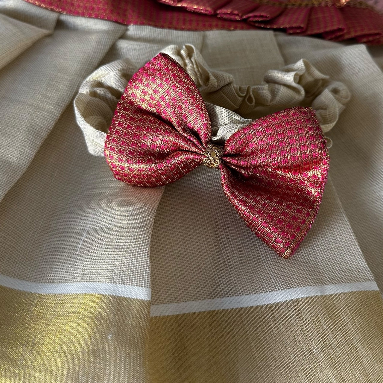 5-in-1 Set Red Frill Frock Set