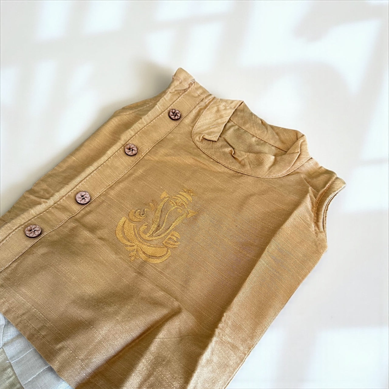 Golden Ganesha Boys Noolukettu Set