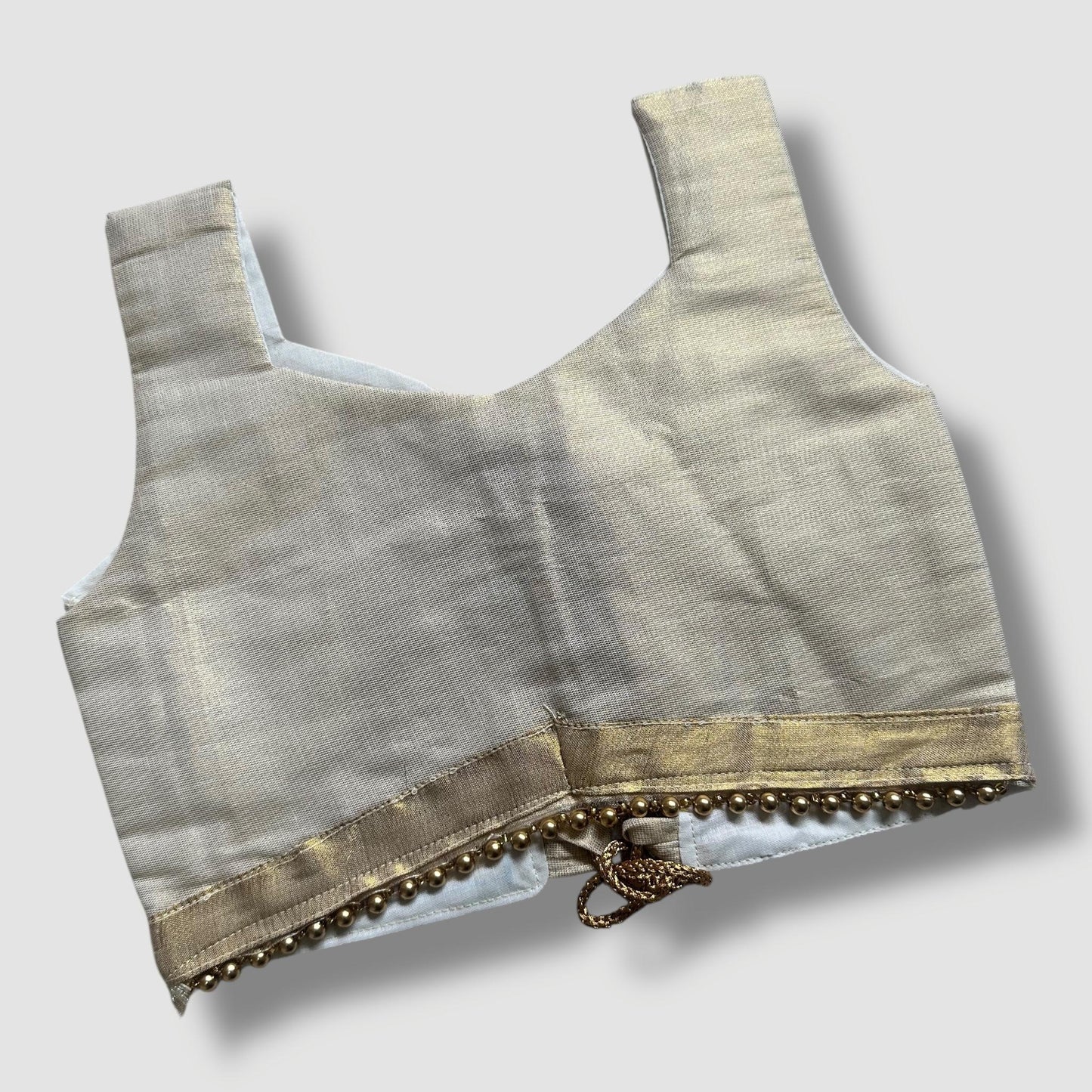 Golden Blossom Kerala Skirt and Blouse Set