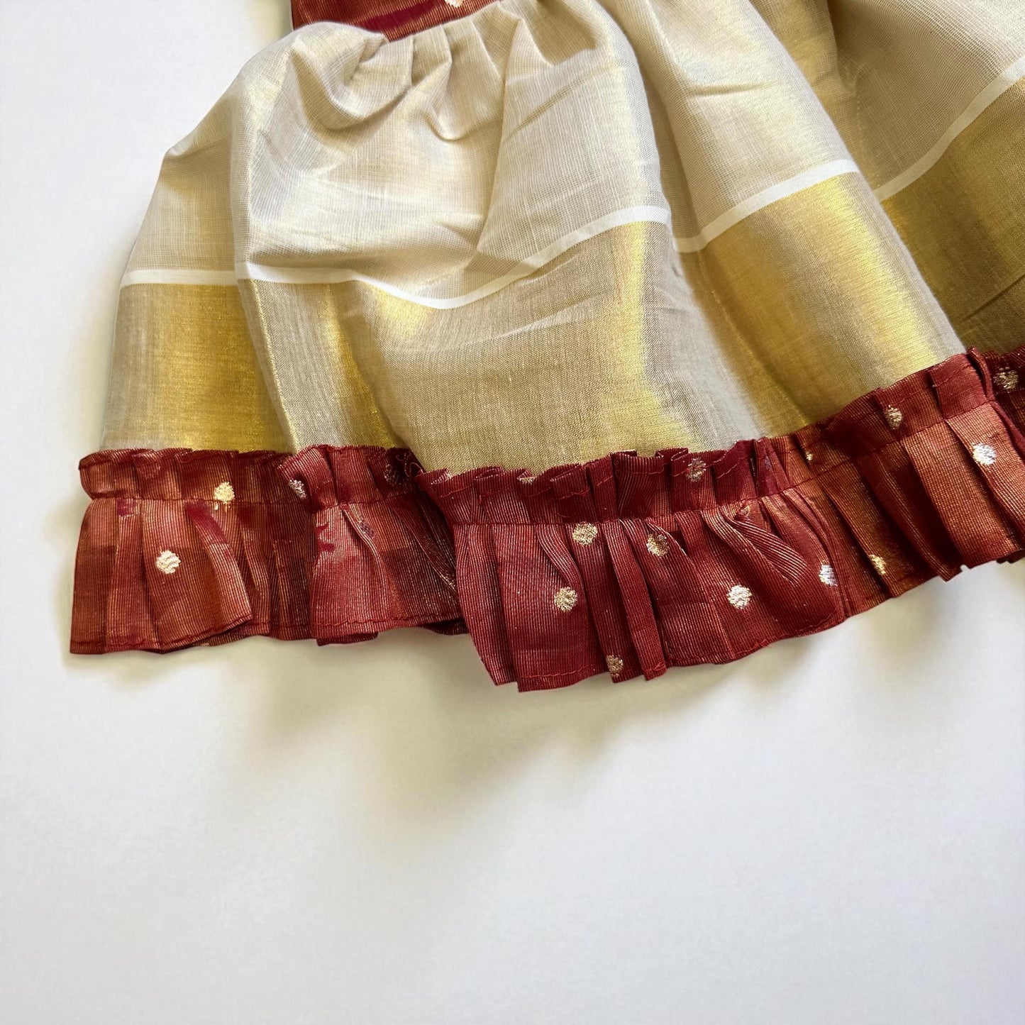 Tissue silk frock - Burnt Orange