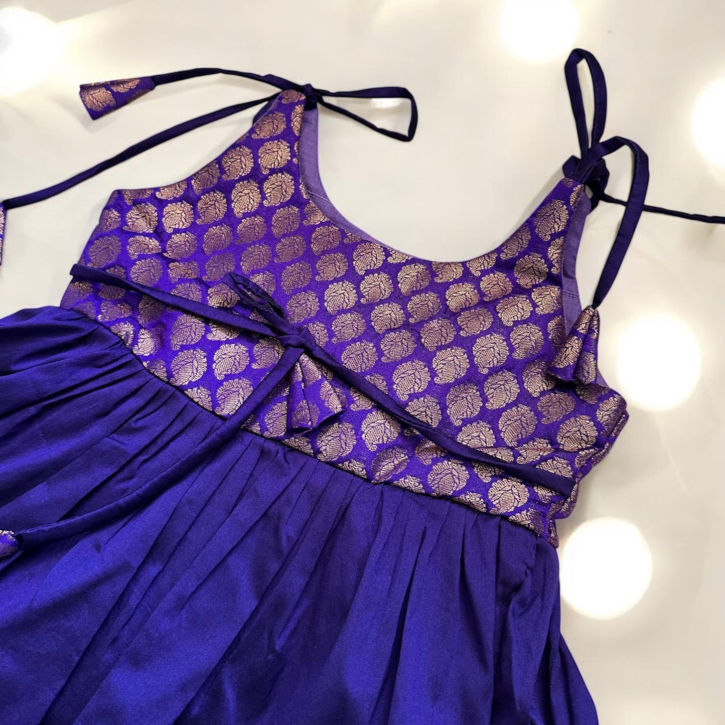 Two-Tone Violet Festive Frock