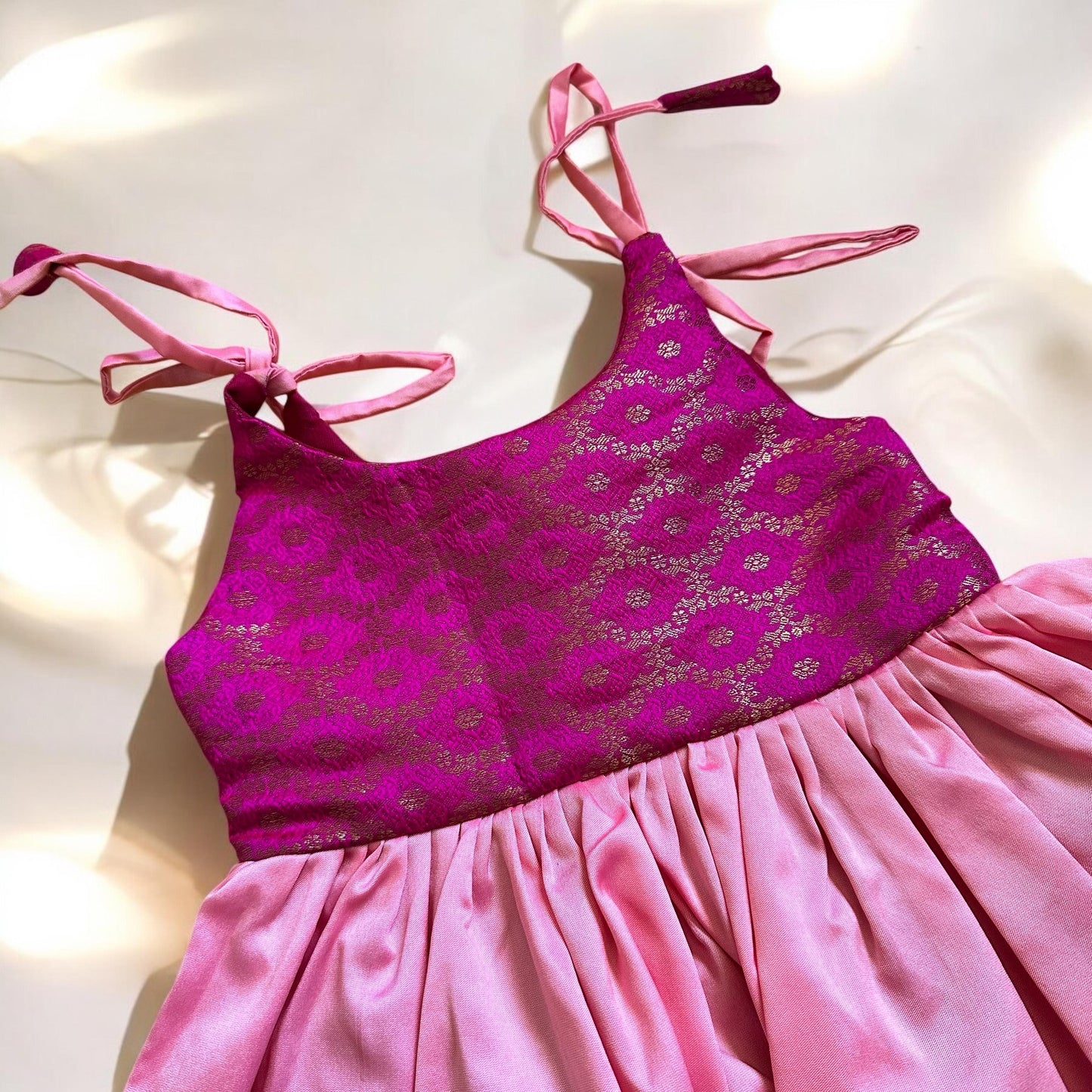 Two-Tone Pink Festive Frock