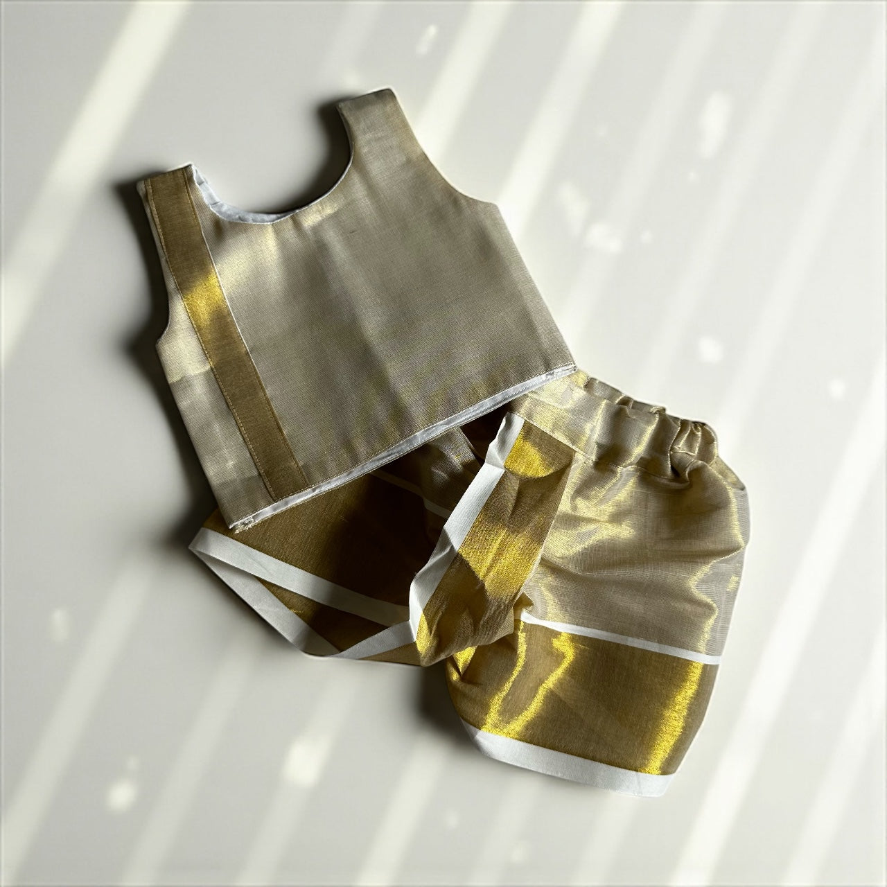 Classic Gold Jabla & Dhoti Set