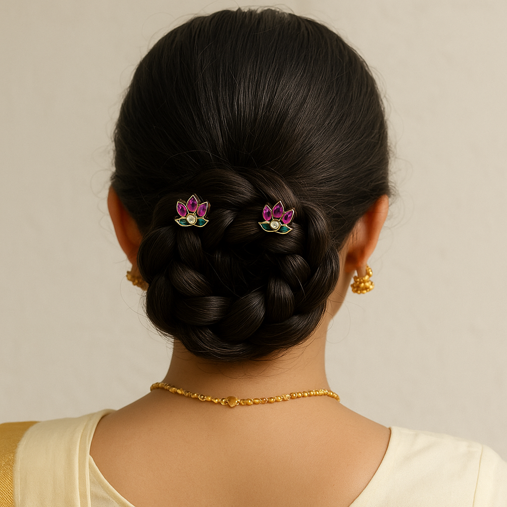 Lotus Hair Pins - Set of 2