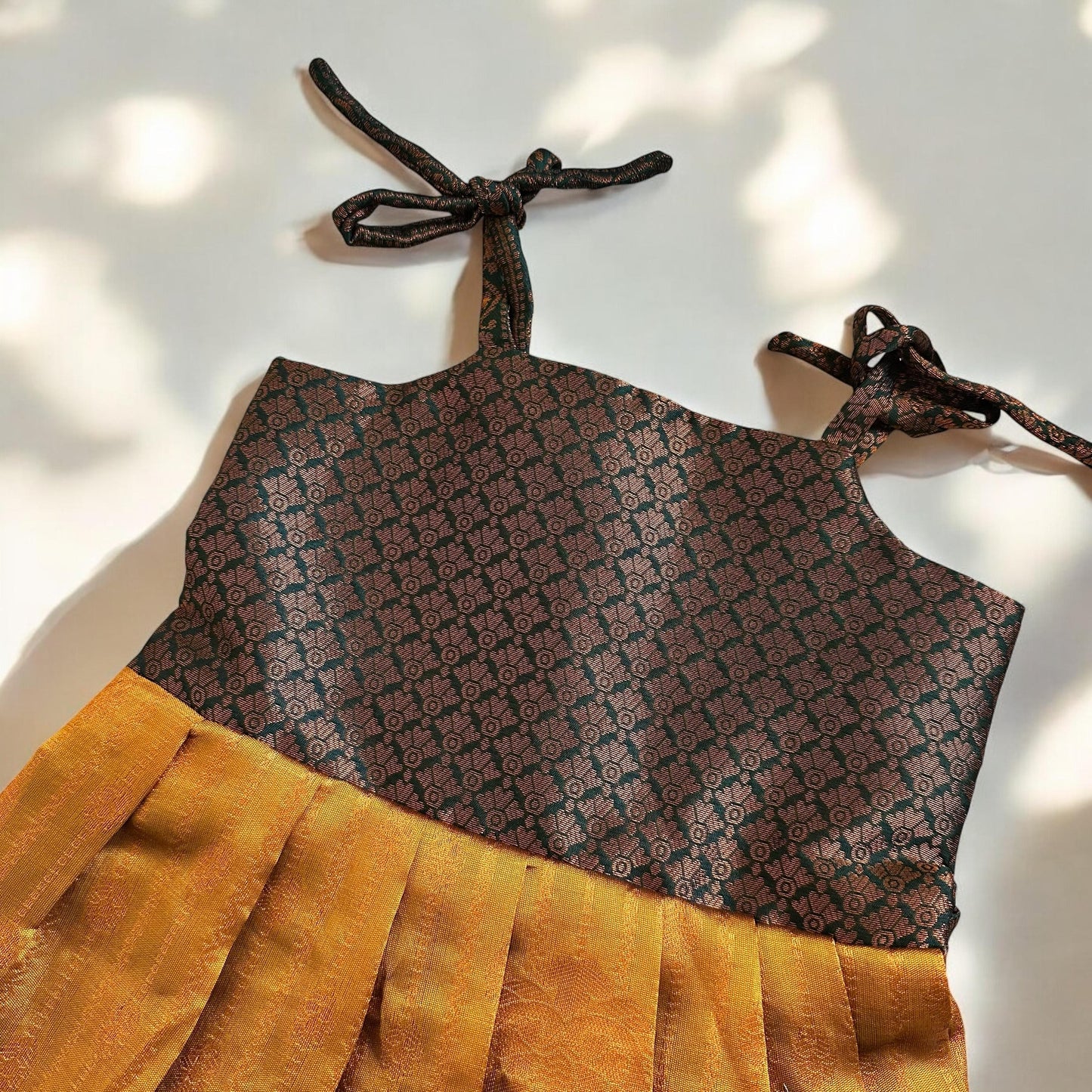 Green and Mustard Frock