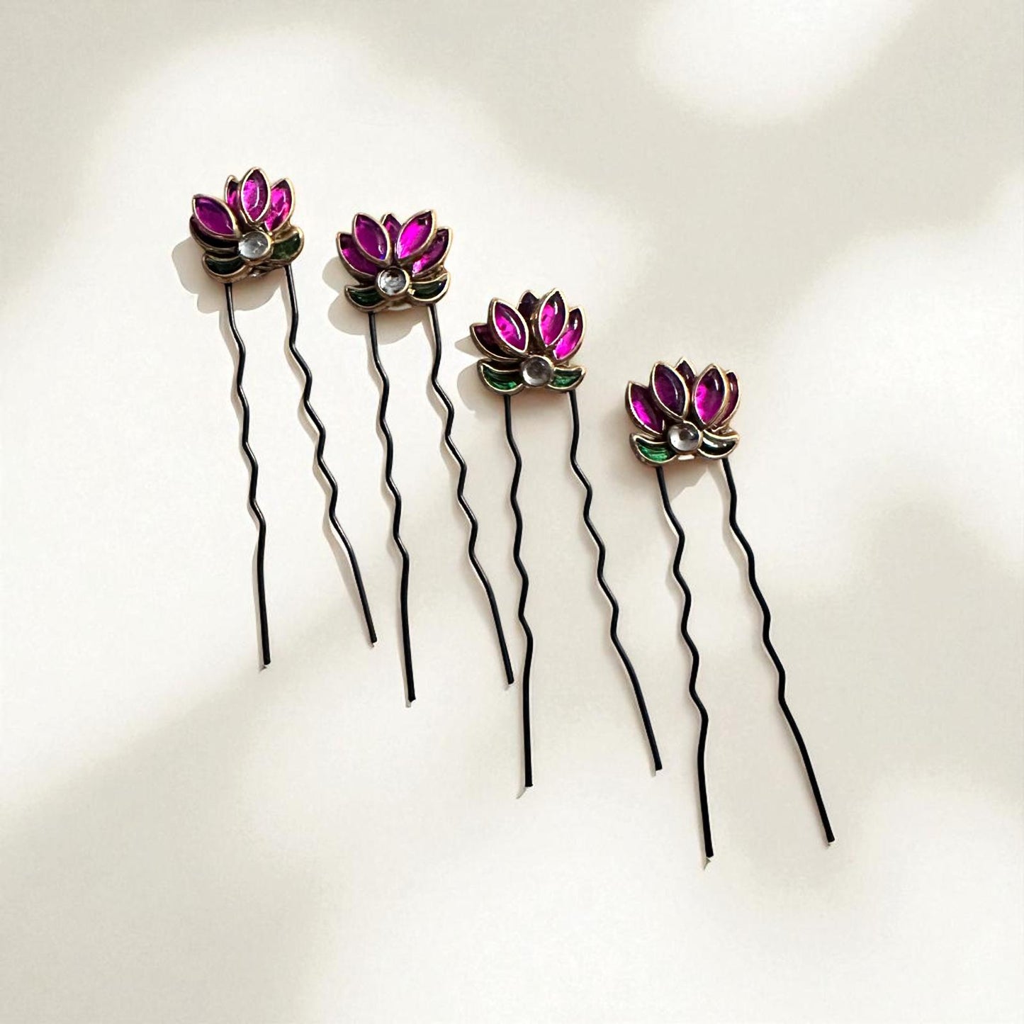Lotus Hair Pins - Set of 2