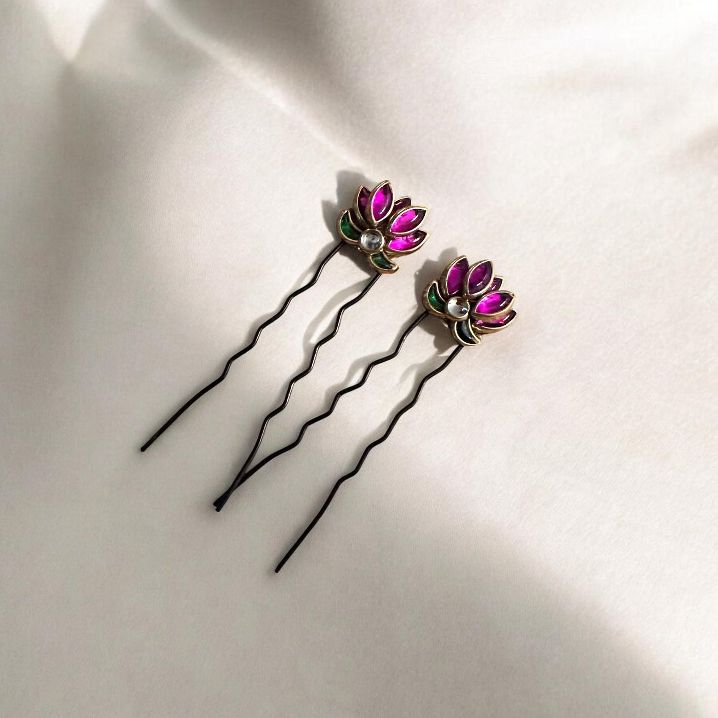 Lotus Hair Pins - Set of 2