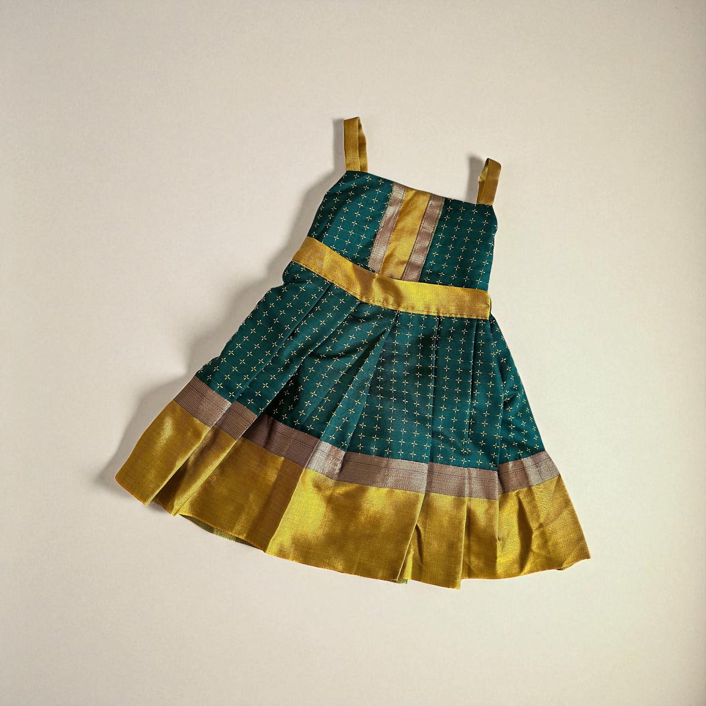 2-in-1 Romper and Skirt Pattu Pavada Set