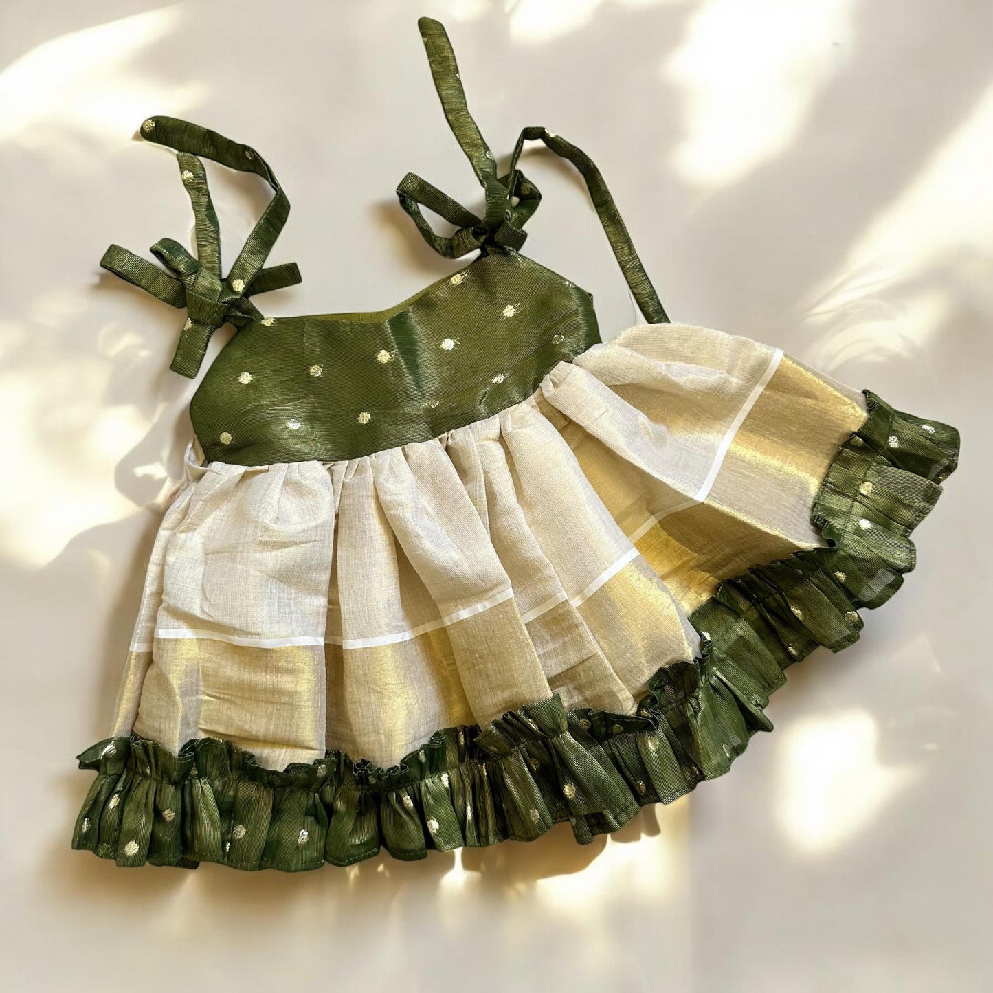Tissue silk frock - Green