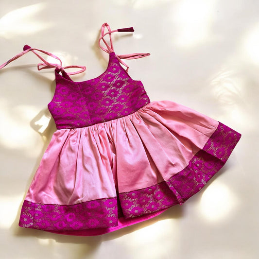 Two-Tone Pink Festive Frock