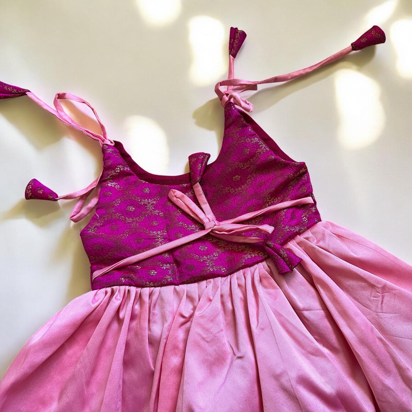 Two-Tone Pink Festive Frock